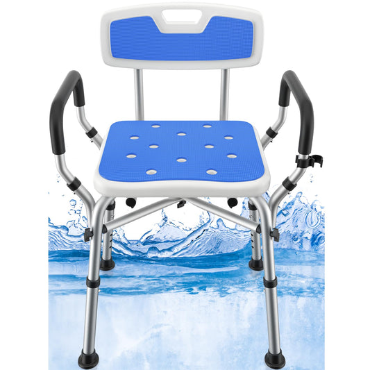 Shower Chair for Elderly and Disabled with Durable Aluminum Tubing Ideal for Elderly Senior